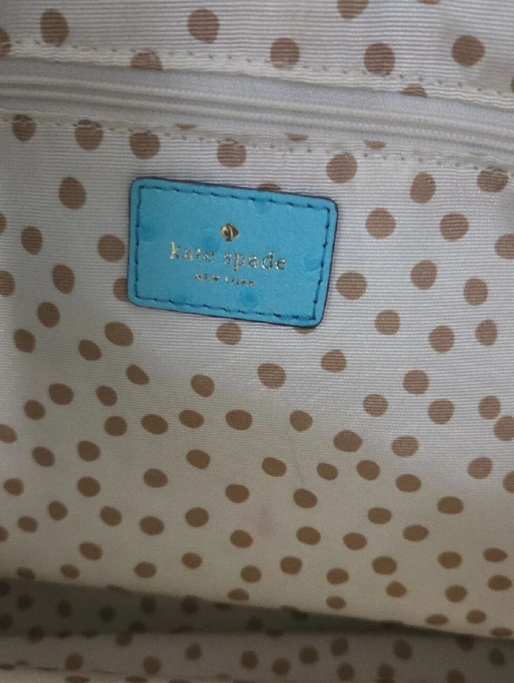 Kate Spade Ostrich Turqouise Tote Handbag